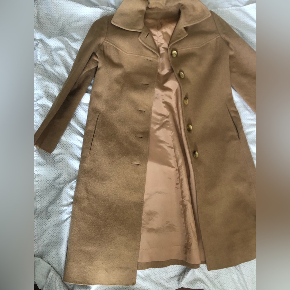 long camel hair jacket Gino and Robbie brand